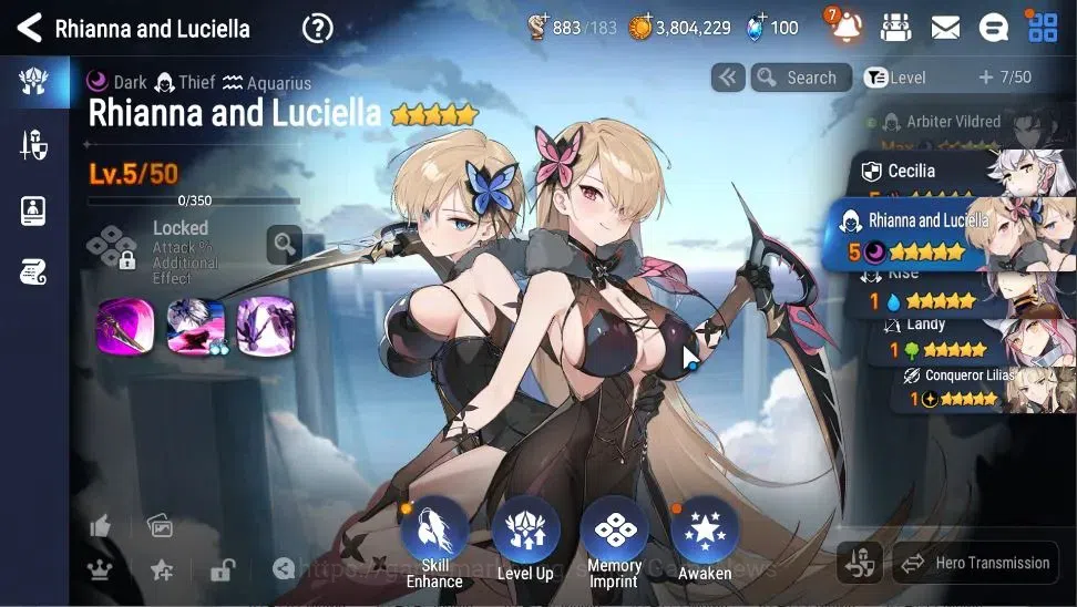 Epic Seven Accounts Global|UnVerif|3 ML(Rhianna&Luciel,CLilias,AYufine image 19