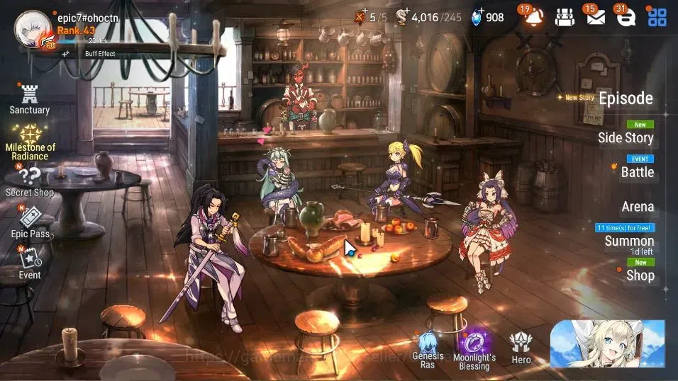 Epic Seven Accounts GLOBAL Unverif|New Era|6 ML(BArunka,LOTScales,NM L image 1