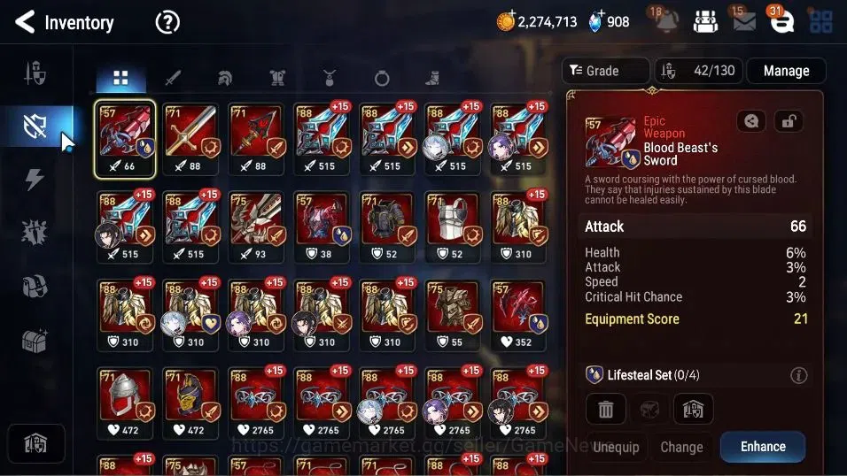 Epic Seven Accounts GLOBAL Unverif|New Era|6 ML(BArunka,LOTScales,NM L image 10