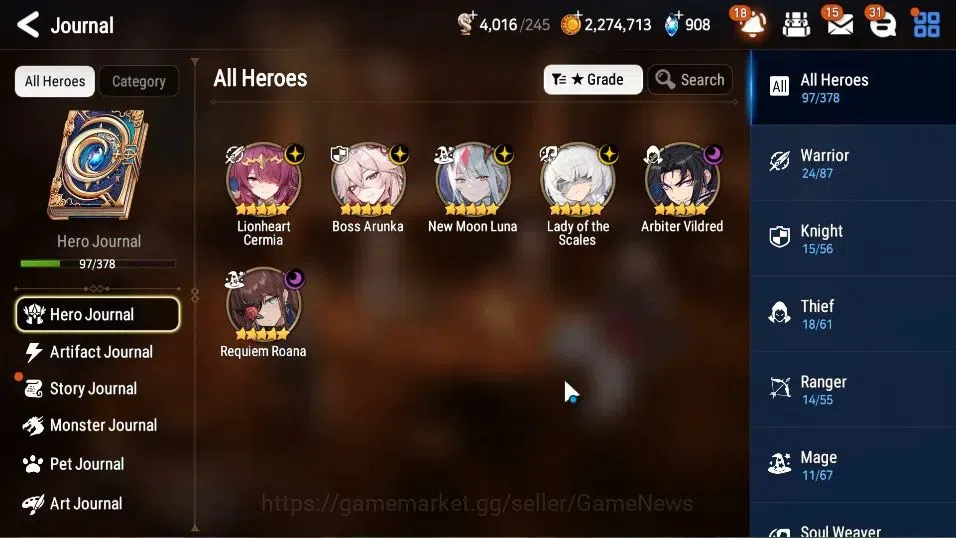 Epic Seven Accounts GLOBAL Unverif|New Era|6 ML(BArunka,LOTScales,NM L image 6