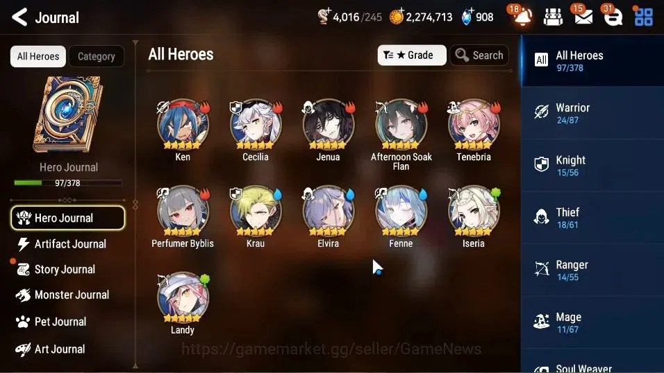 Epic Seven Accounts GLOBAL Unverif|New Era|6 ML(BArunka,LOTScales,NM L image 7