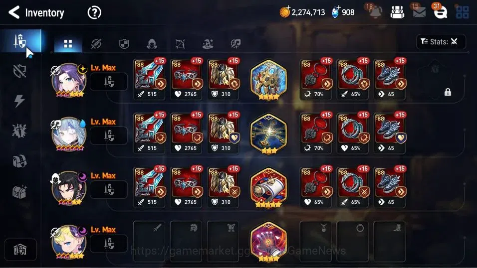 Epic Seven Accounts GLOBAL Unverif|New Era|6 ML(BArunka,LOTScales,NM L image 9