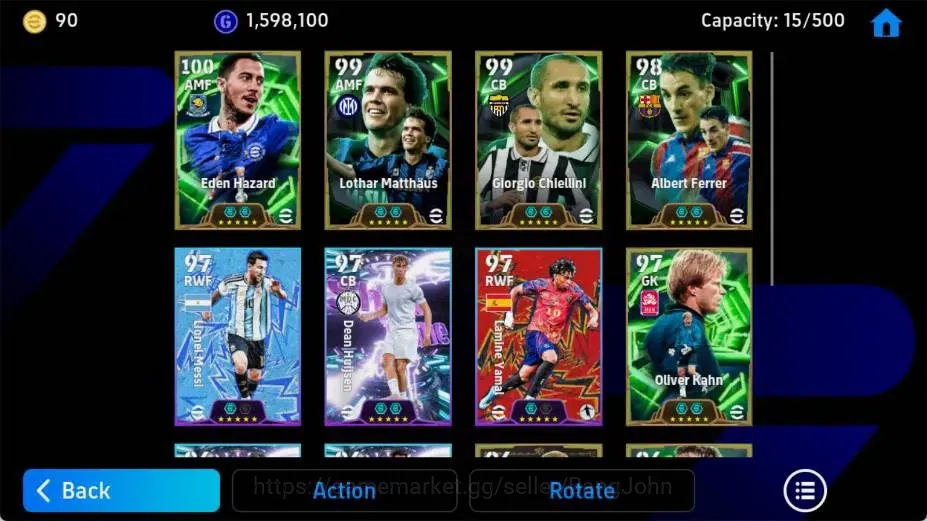 eFootball Accounts Android|PW 3158|Eden Hazard Epic,Lothar Matthaus E image 2