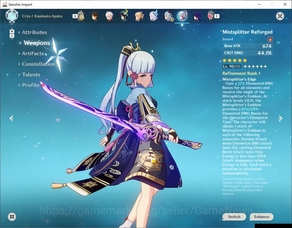 Genshin Impact Accounts ASIA|AR60|PremTeam Mavu,Neuvil,Zibai|21Limit+17(*5 image 11