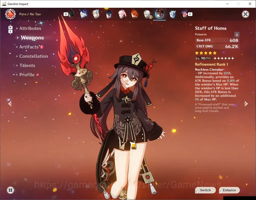Genshin Impact Accounts ASIA|AR60|PremTeam Mavu,Neuvil,Zibai|21Limit+17(*5 image 15