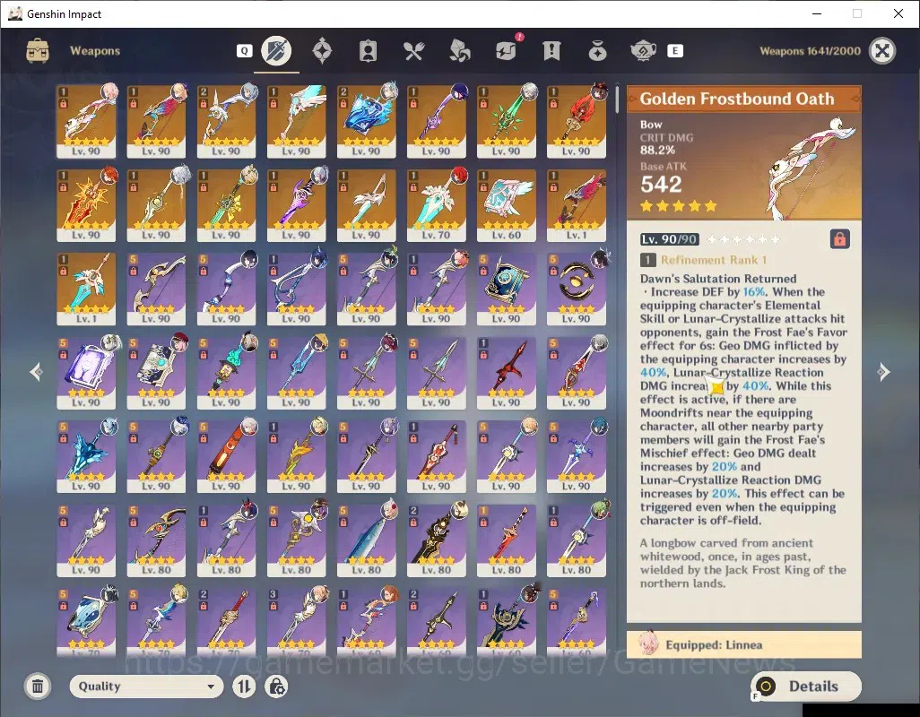 Genshin Impact Accounts ASIA|AR60|PremTeam Mavu,Neuvil,Zibai|21Limit+17(*5 image 19