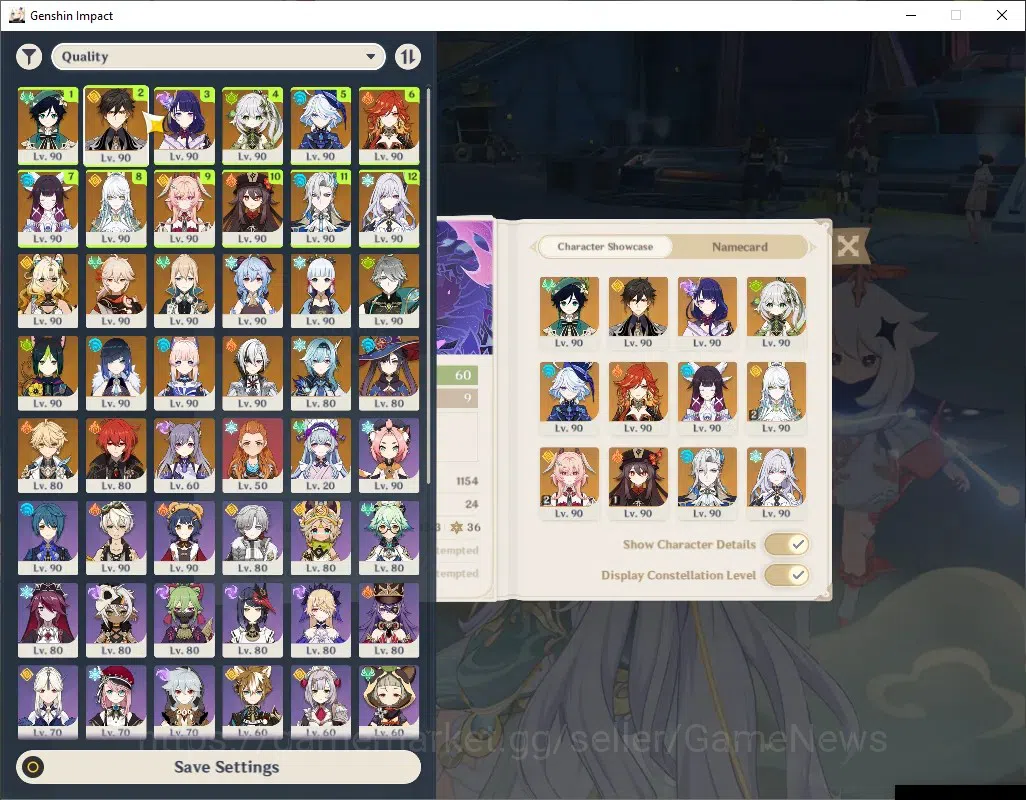 Genshin Impact Accounts ASIA|AR60|PremTeam Mavu,Neuvil,Zibai|21Limit+17(*5 image 2