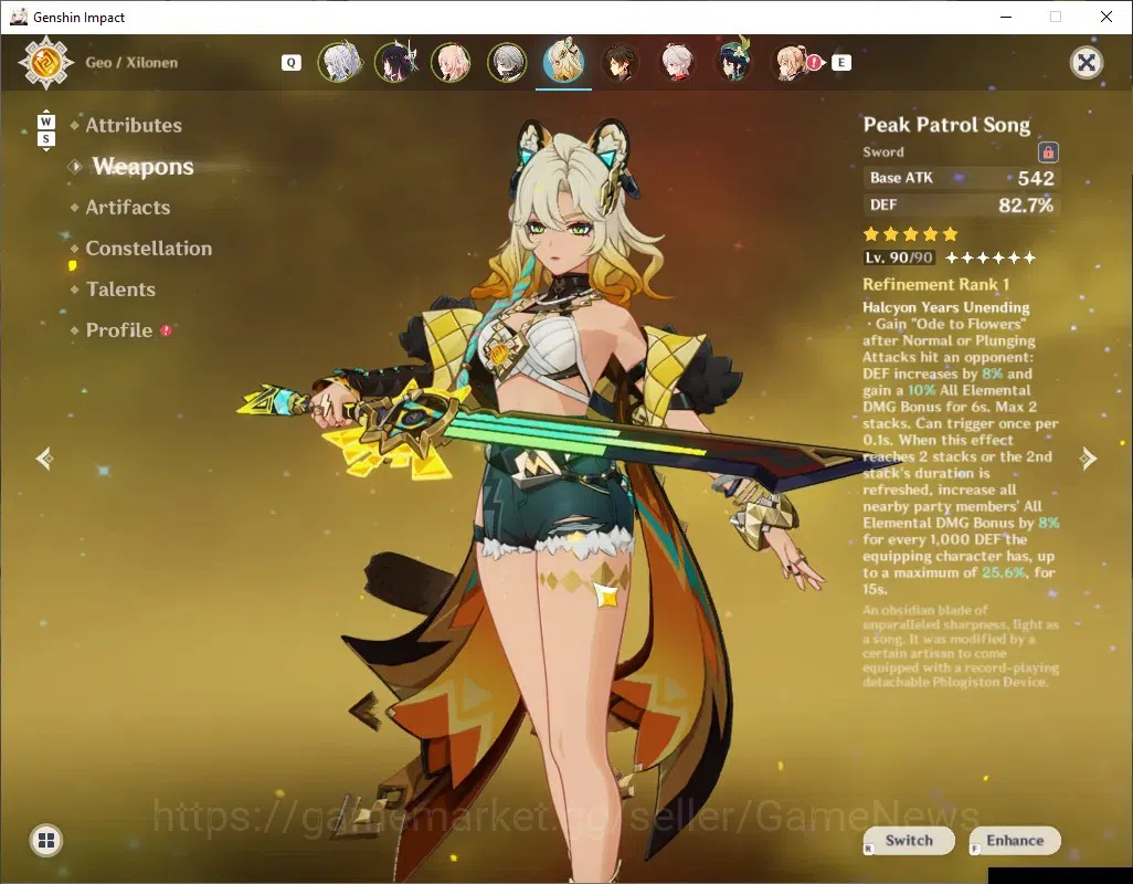 Genshin Impact Accounts ASIA|AR60|PremTeam Mavu,Neuvil,Zibai|21Limit+17(*5 image 9