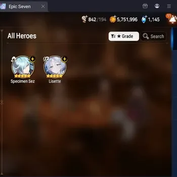 Epic Seven Accounts Starter Global Unverif|Best Starter|2ML(Specimen Sez,Lisette)|PoH+Bless ON|Side Story Locked|Stigma
