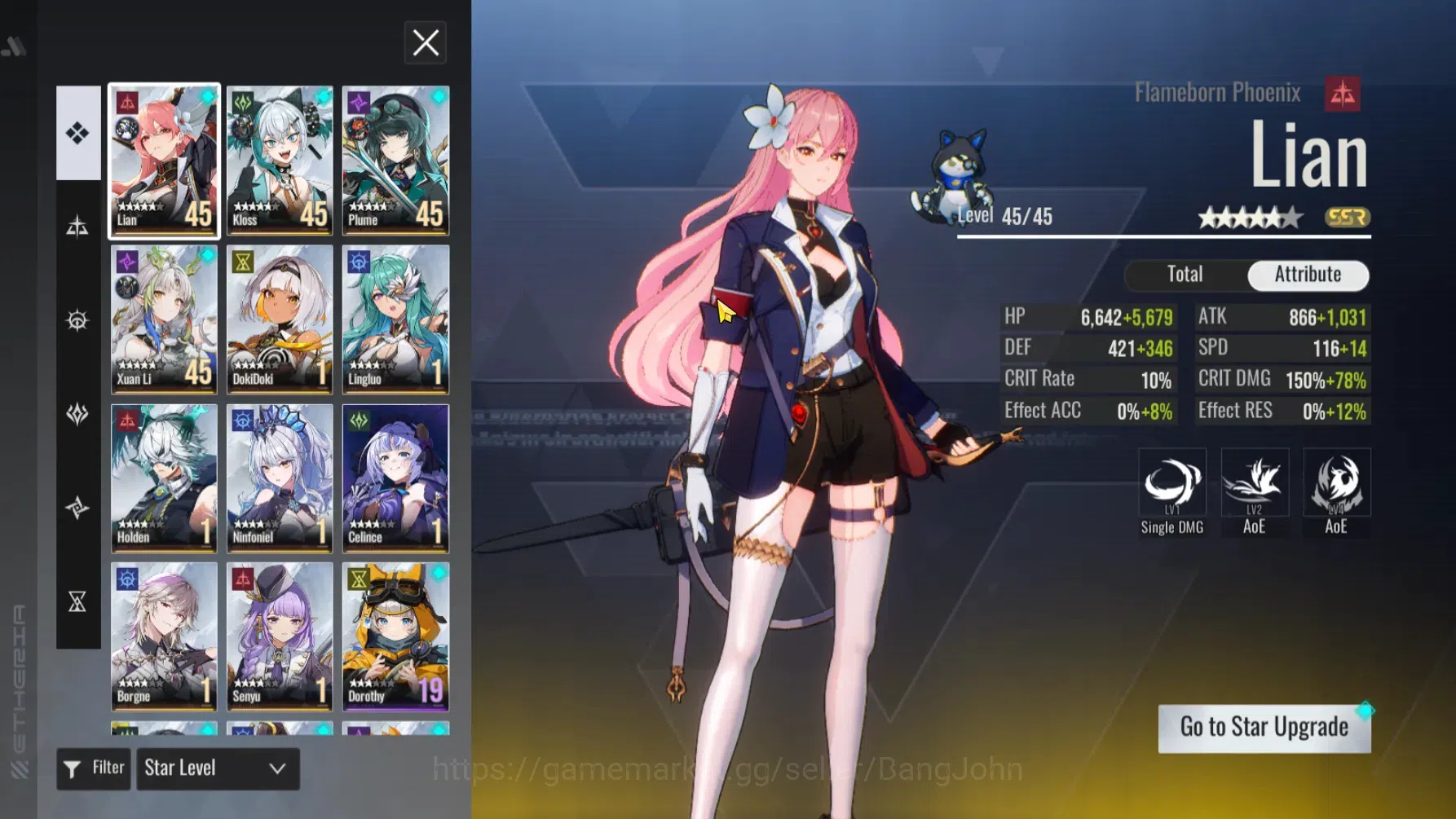 Etheria: Restart Accounts GLOBAL | Starter Lvl 25 | 11 SSR Char | MC Costume image 3