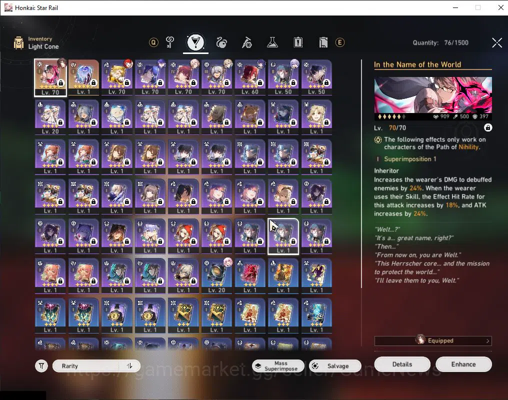 Honkai Star Rail Accounts ASIA|TL 54|1,2K SJ+3 Golden Companion|8 Limited|Ac image 10
