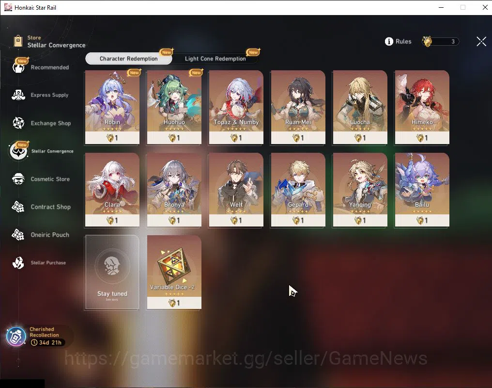 Honkai Star Rail Accounts ASIA|TL 54|1,2K SJ+3 Golden Companion|8 Limited|Ac image 2