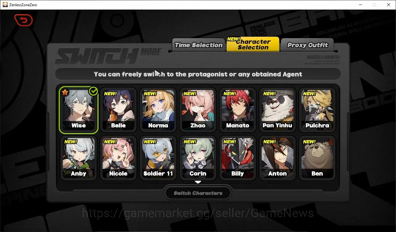 Zenless Zone Zero Accounts Starter Asia|IK 36|2 Limited|(Norma)+Sign Zhao|+2 Standard (Soldier 11,Lycaon)|1 STD Weapon|1 S 4