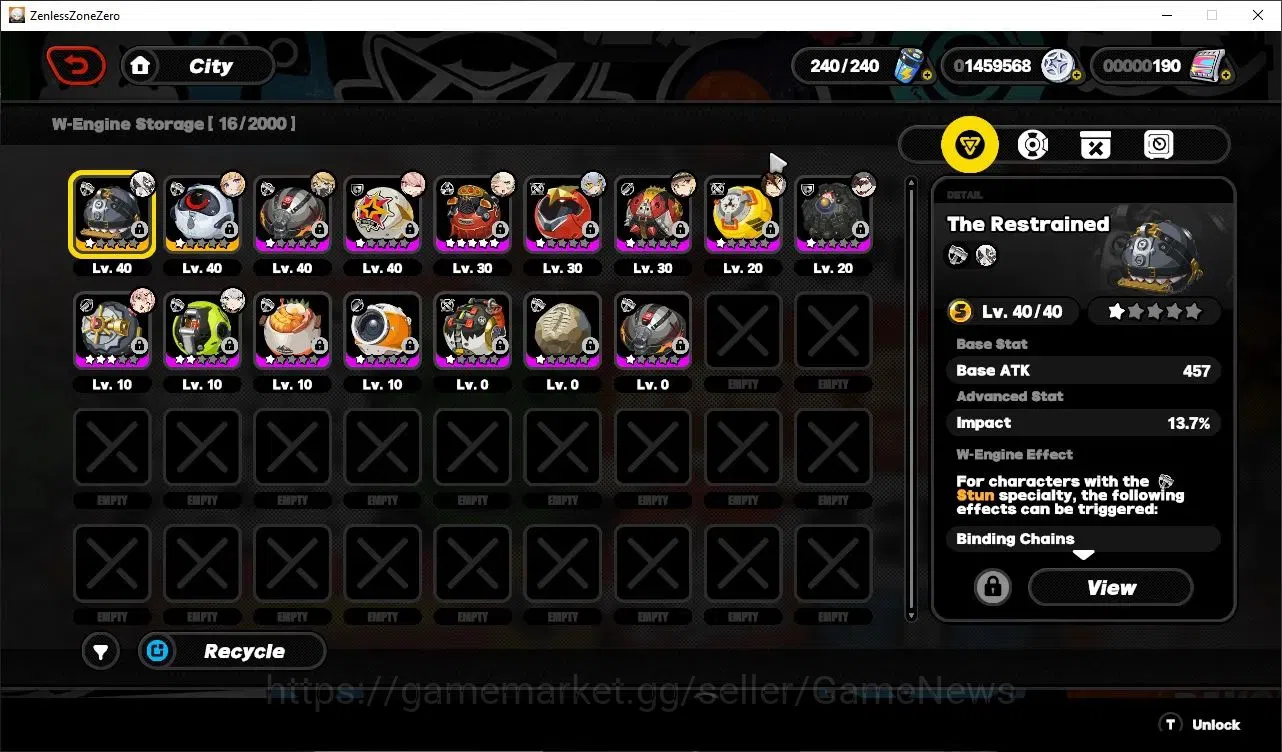 Zenless Zone Zero Accounts Starter Asia|IK 36|2 Limited|(Norma)+Sign Zhao|+2 Standard (Soldier 11,Lycaon)|1 STD Weapon|1 S 8