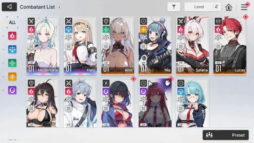 Chaos Zero Nightmare Accounts Global|Lv 5|2 SSR (Heidemarie,Haru)+9SR [Amir,Nia, image 3