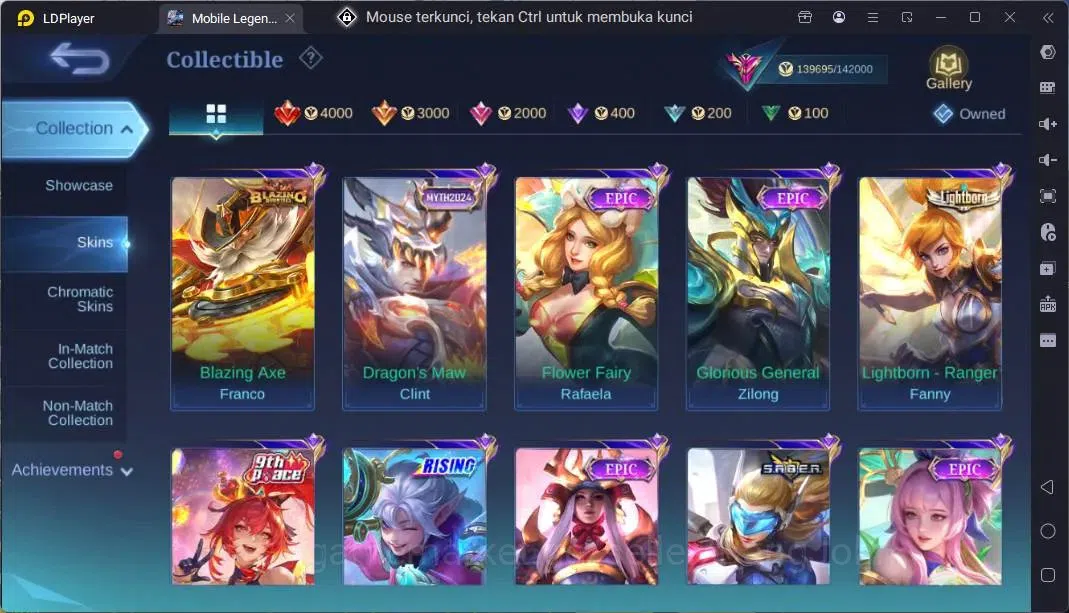 Mobile Legends: Bang Bang Accounts Global |Hero 132|Skin 430|Exalted|Legend Franco,Jo image 14