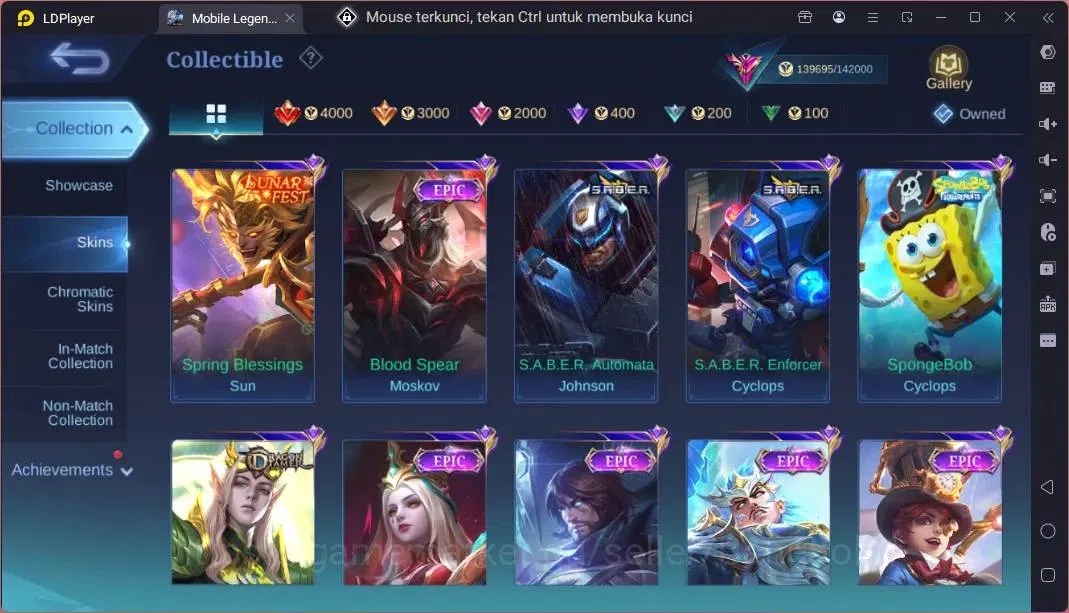 Mobile Legends: Bang Bang Accounts Global |Hero 132|Skin 430|Exalted|Legend Franco,Jo image 16
