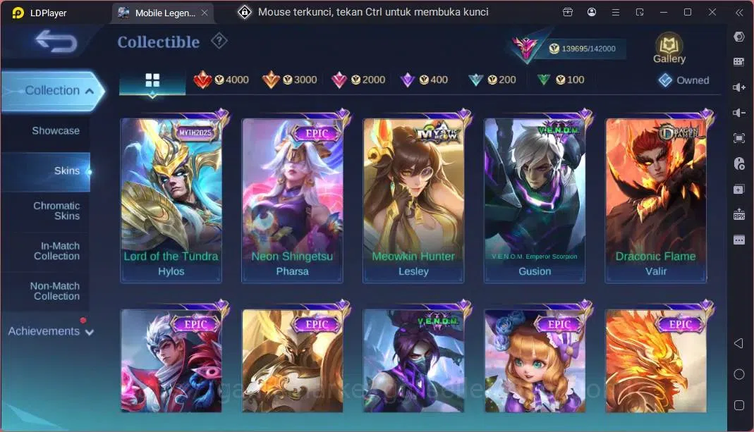 Mobile Legends: Bang Bang Accounts Global |Hero 132|Skin 430|Exalted|Legend Franco,Jo image 19