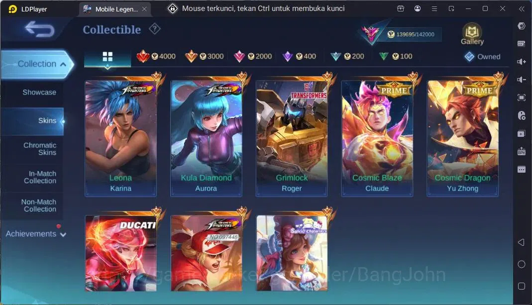 Mobile Legends: Bang Bang Accounts Global |Hero 132|Skin 430|Exalted|Legend Franco,Jo image 8
