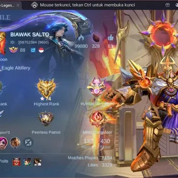 Mobile Legends: Bang Bang Collector Global |Hero 132|Skin 430|Exalted|Legend Franco,Jo image 1