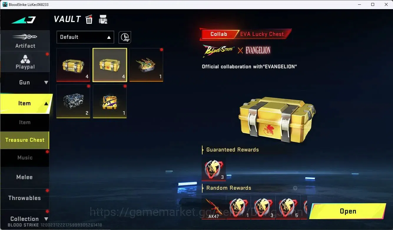 Blood Strike Accounts ASIA |Collab MCX - EVA-00 (EVAN) | 2 Legendary Gun image 7