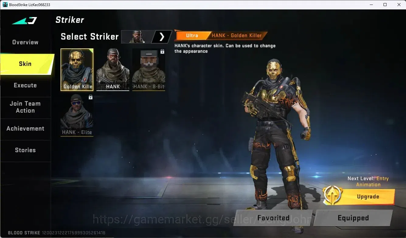 Blood Strike Accounts ASIA |Collab MCX - EVA-00 (EVAN) | 2 Legendary Gun image 9