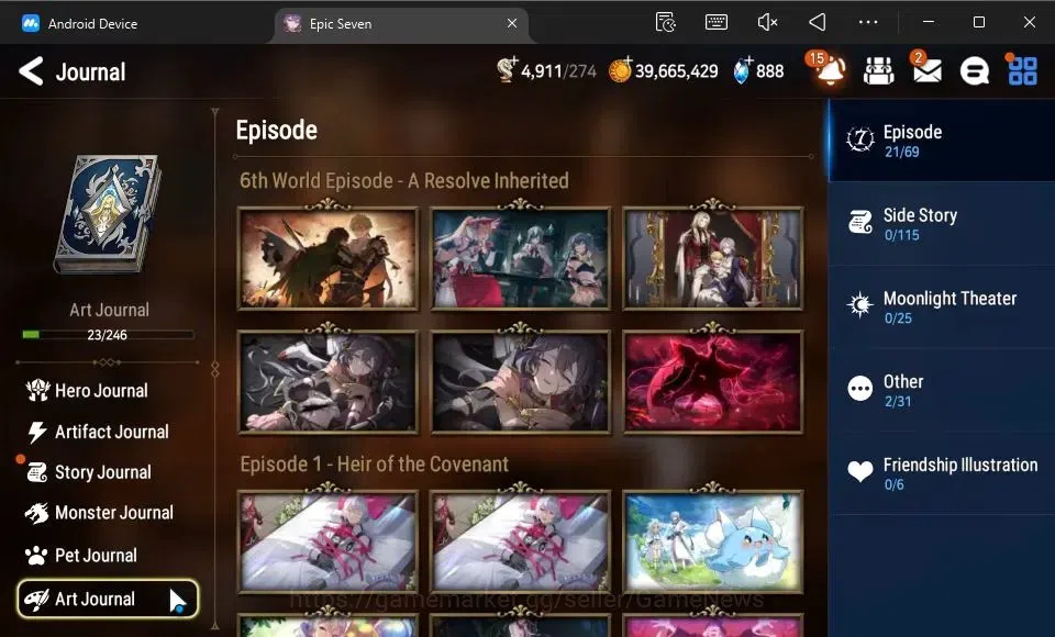 Epic Seven Accounts GLOBAL Unverif|New Era|7 ML(DK Sharun,LW Peira,Har image 18