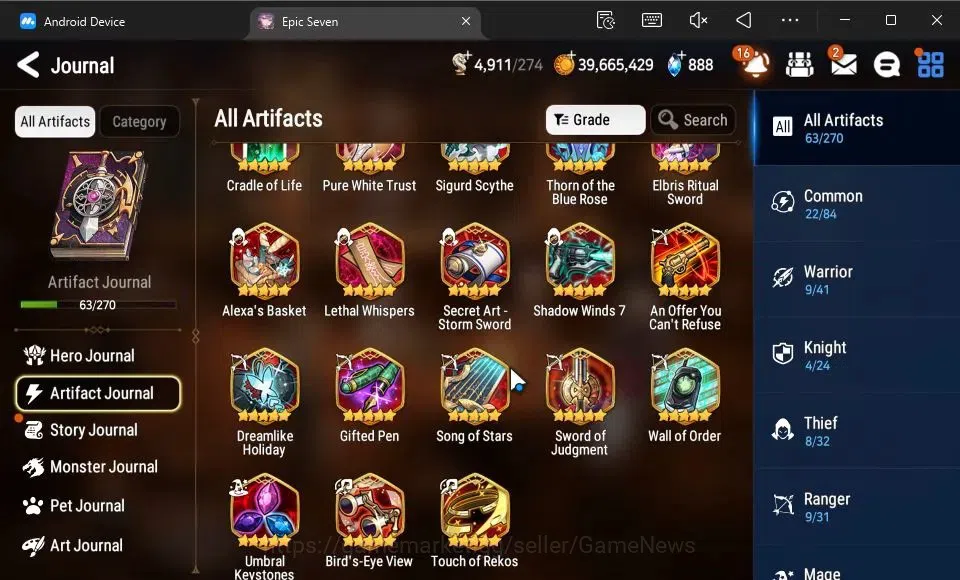 Epic Seven Accounts GLOBAL Unverif|New Era|7 ML(DK Sharun,LW Peira,Har image 8