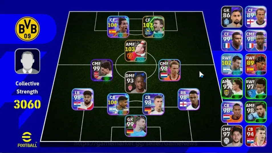 eFootball Accounts Legends & Iconic Players Android|5 Show Time Feran Torres,Cristian Romero,Lionel Messi,Lamine Yamal|2 1