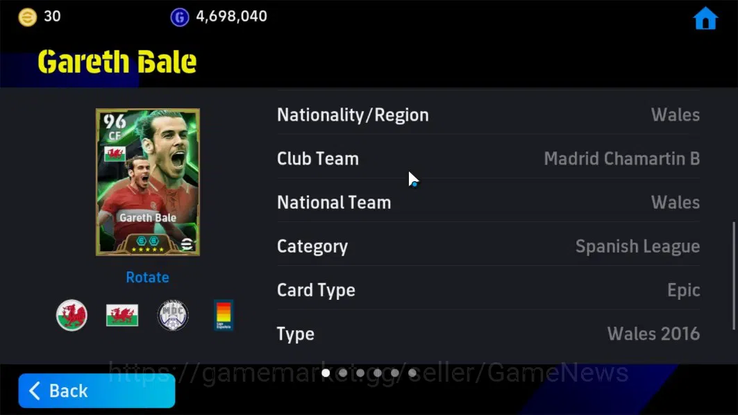 eFootball Accounts Android|Epic Ronaldinho,Dragan Stojkovic,Gareth Ba image 20