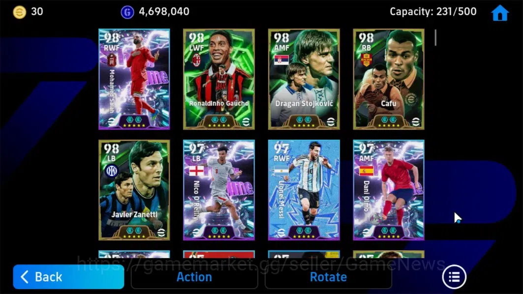 eFootball Accounts Android|Epic Ronaldinho,Dragan Stojkovic,Gareth Ba image 4