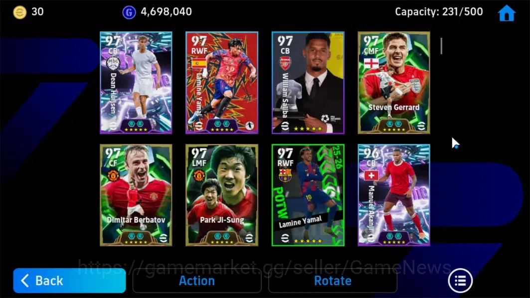 eFootball Accounts Android|Epic Ronaldinho,Dragan Stojkovic,Gareth Ba image 5