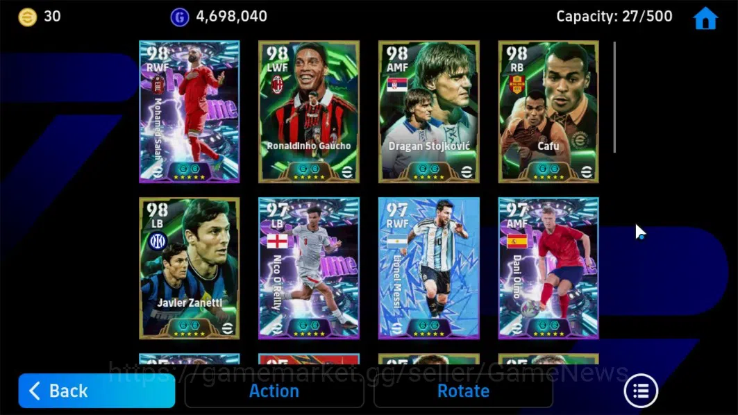 eFootball Accounts Android|Epic Ronaldinho,Dragan Stojkovic,Gareth Ba image 7