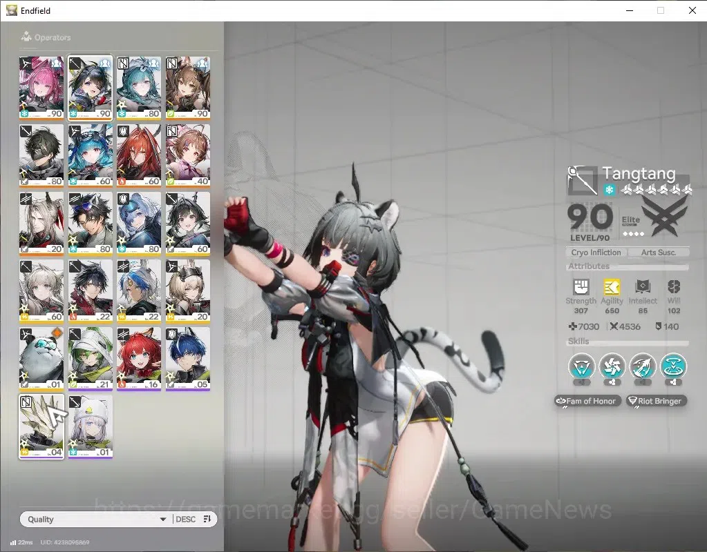 Arknights: Endfield Accounts ASIA|Lv58|7SSR(3Limited)+13*6WEP|[(Gilberta+Sign),TangtangP1,YvoneP2],ArdeliaP2+Sign,Last 2