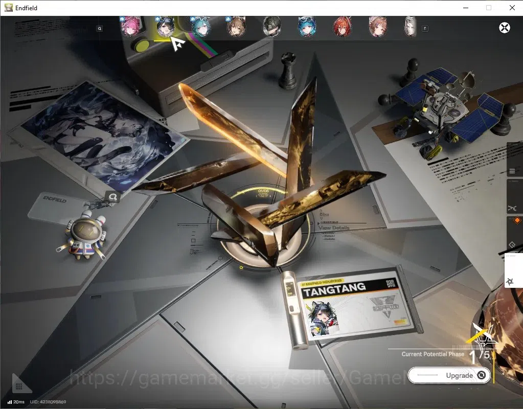 Arknights: Endfield Accounts ASIA|Lv58|7SSR(3Limited)+13*6WEP|[(Gilberta+Sign),TangtangP1,YvoneP2],ArdeliaP2+Sign,Last 6