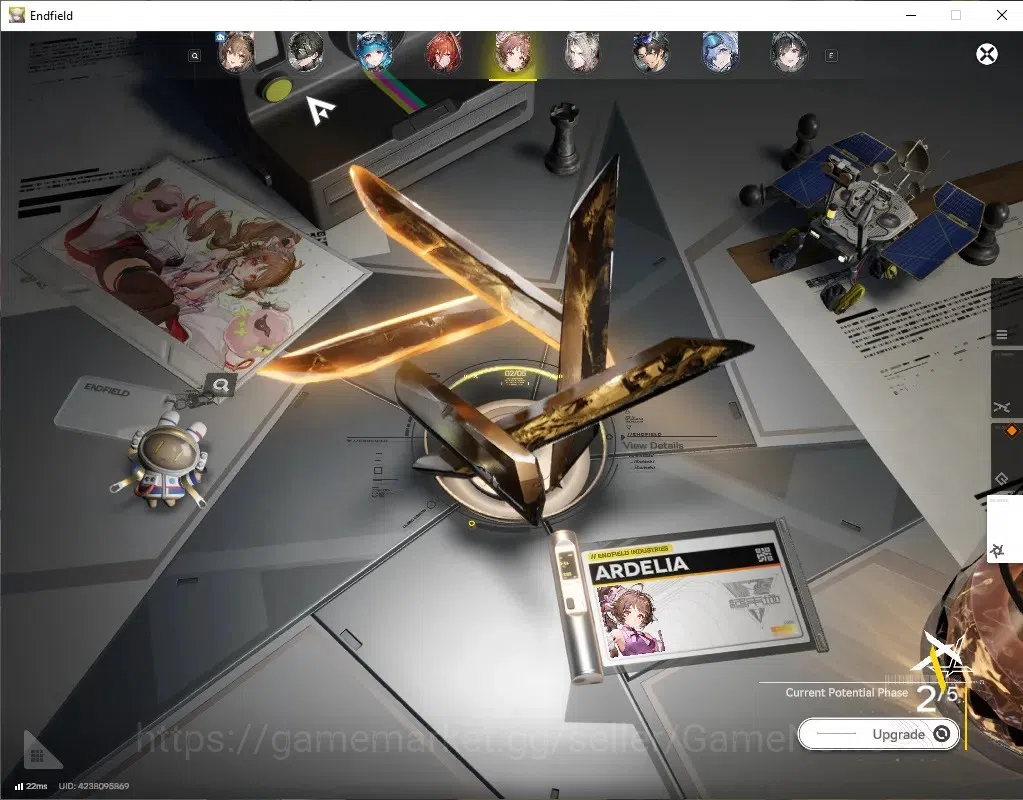 Arknights: Endfield Accounts ASIA|Lv58|7SSR(3Limited)+13*6WEP|[(Gilberta+Sign),TangtangP1,YvoneP2],ArdeliaP2+Sign,Last 7