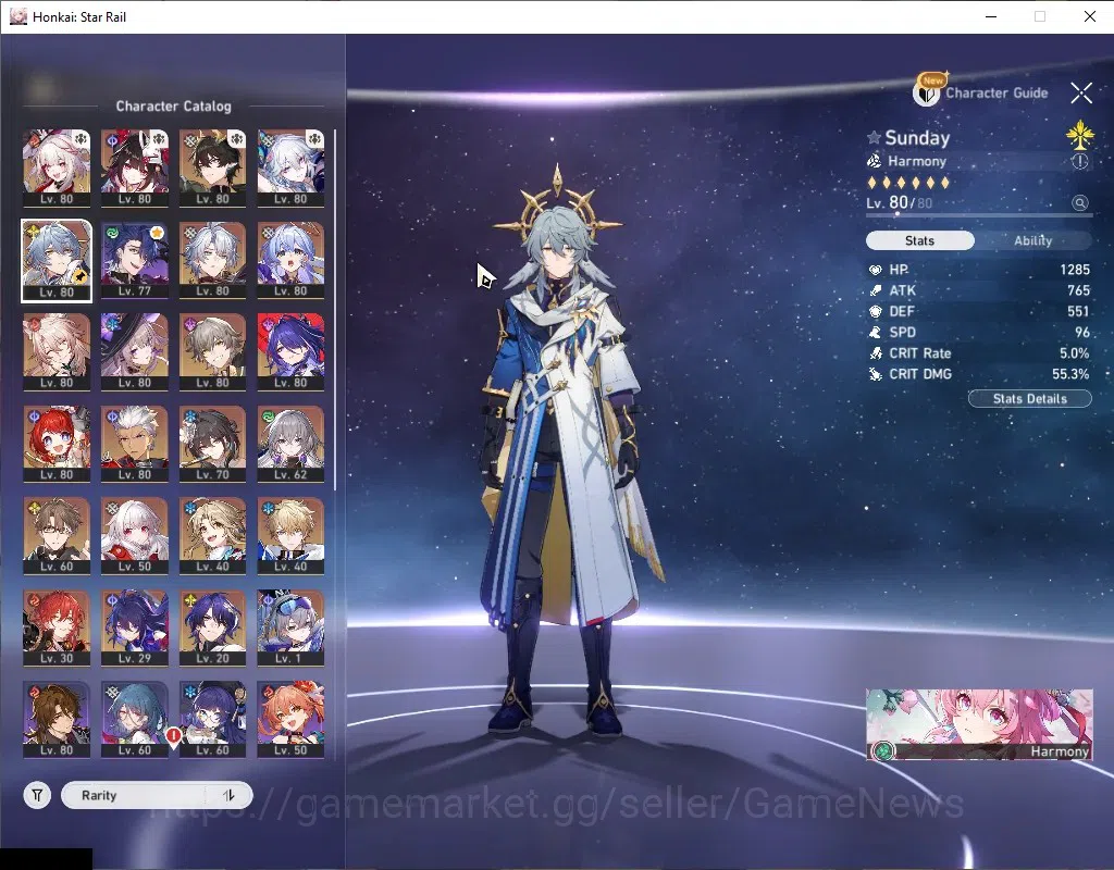 Honkai Star Rail Accounts Others ASIA|TL 67|Premium Elation|15 Limited|(Yao Guang E1,Acheron)+Sign,Sparkle 4
