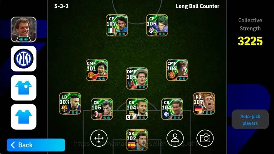 eFootball Accounts Legends & Iconic Players Mobile|PW 3225|Philipp Lahm BigT,Xabi Alonso Epic,Alessandro Del Piero 1
