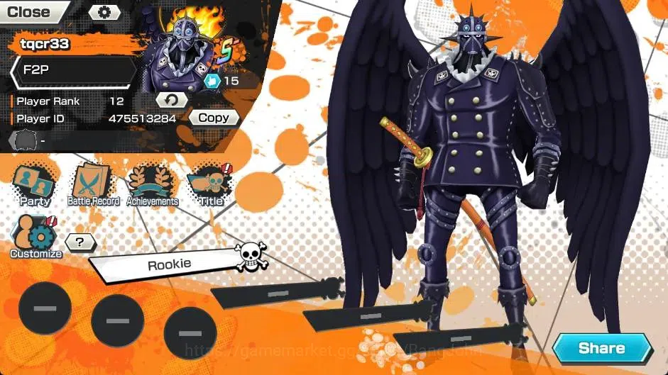 One Piece Bounty Rush Accounts Global | EX 3 | PR 12 | Zoro & Sanji Max,Gold D. R image 2