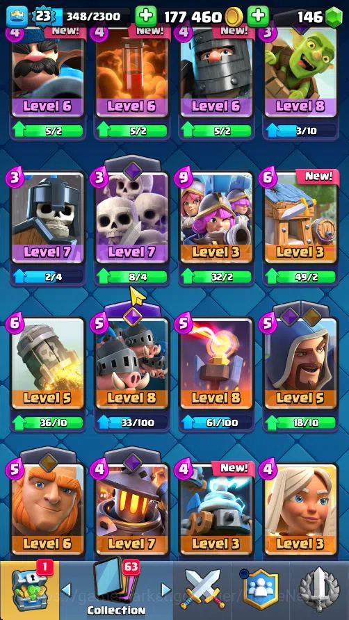 Clash Royale Accounts Lv 23|Trophy 3927|KTL 9|Total Card 73|1 Hero 2 EVO image 10