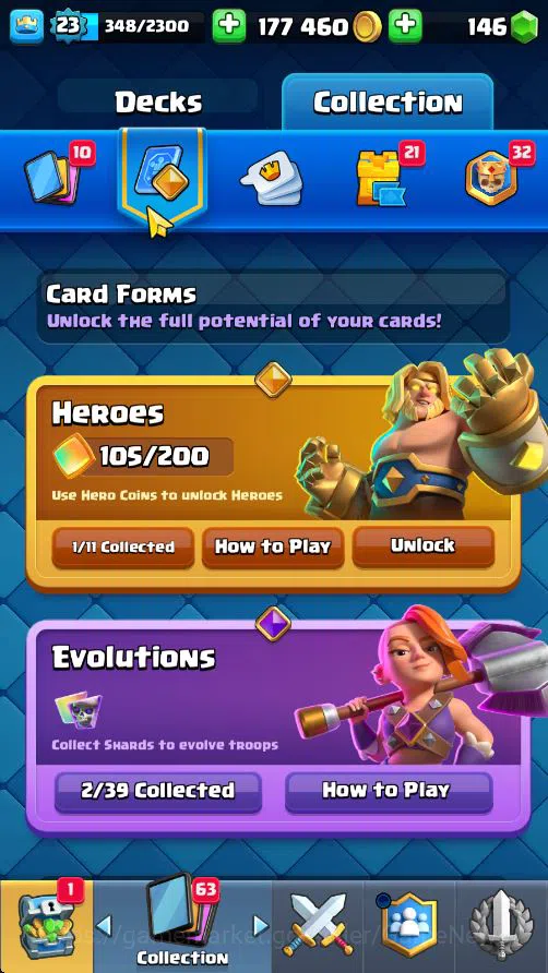 Clash Royale Accounts Lv 23|Trophy 3927|KTL 9|Total Card 73|1 Hero 2 EVO image 6
