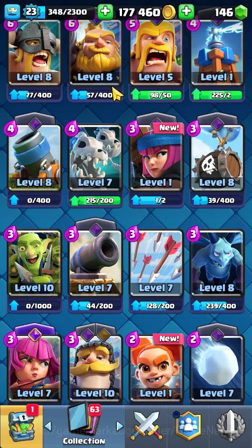 Clash Royale Accounts Lv 23|Trophy 3927|KTL 9|Total Card 73|1 Hero 2 EVO image 8