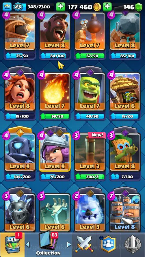 Clash Royale Accounts Lv 23|Trophy 3927|KTL 9|Total Card 73|1 Hero 2 EVO image 9