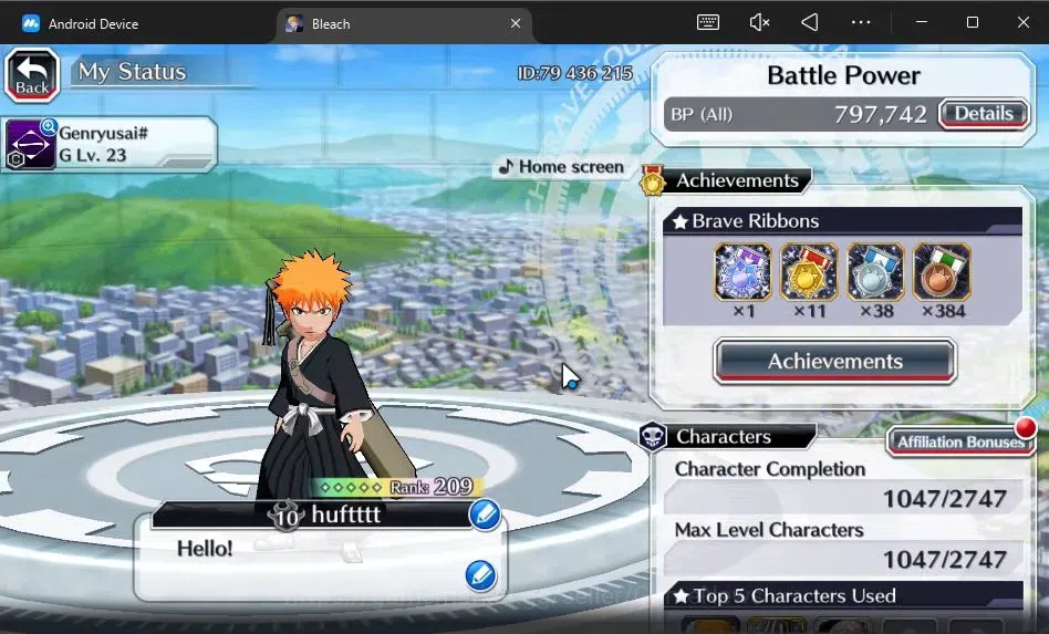 Bleach: Brave Souls Accounts [GLOBAL]54K Orb|2 New Ichigo Renewed,Yachiru TYBW2 image 2