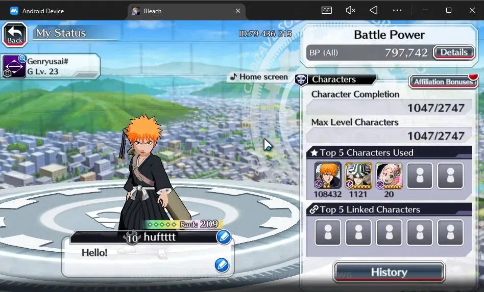 Bleach: Brave Souls Accounts [GLOBAL]54K Orb|2 New Ichigo Renewed,Yachiru TYBW2 image 3