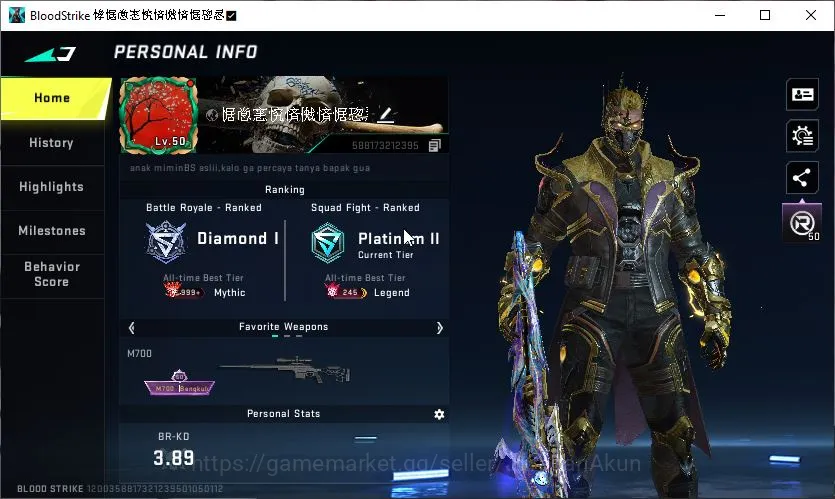 Asia|Eternal M700-Retribution LV2,Zero-OdaShadow|GolfCub|Ultra MP5-Turbocharge,Volt-Overlord,Etc|Netease|CheckSS(BLS2468) Blood Strike Mid-Tier Asia|Eternal M700-Retribution LV2,Zero-OdaShadow|G image 1