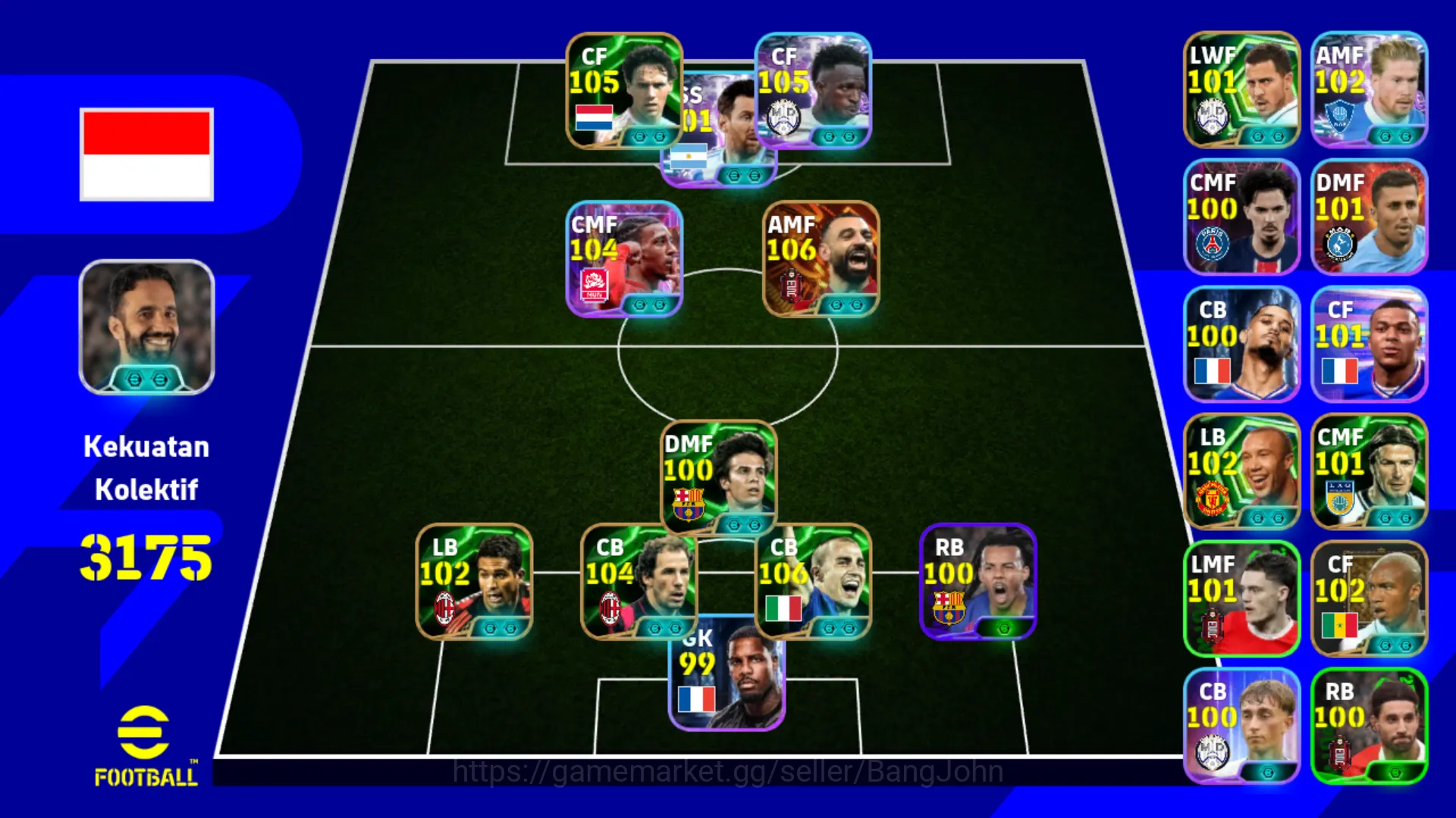 eFootball Others Power 3175 | Salah Big time , Vinicius Junior Show image 1