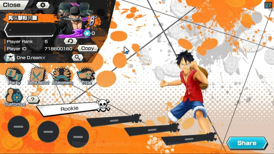 One Piece Bounty Rush Accounts Global |3 META EX| Onighasima Zoro, Awakened Form  image 2