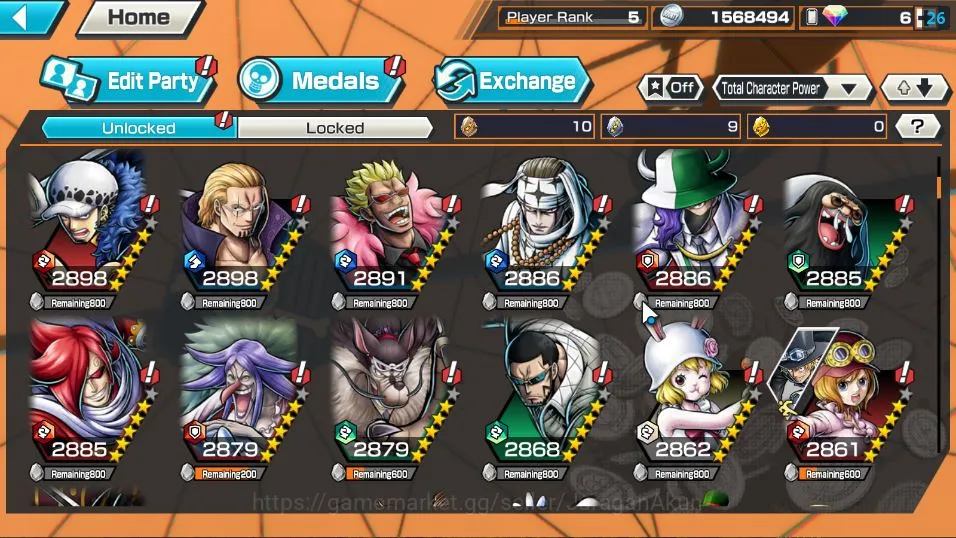 One Piece Bounty Rush Accounts Global |3 META EX| Onighasima Zoro, Awakened Form  image 6