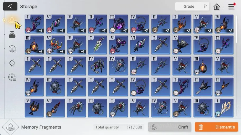 Chaos Zero Nightmare Accounts Global Lv36|4 SSR(Khalipe,Veronica,Renoa,Rin)+10 SR(MikaM2,Etc)+12 SR Partners|4,3K Crys,39 5